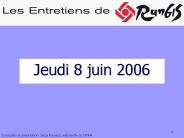 Jeudi 8 juin 2006