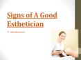 What Are The Signs Of A Good Esthetician? PowerPoint PPT Presentation