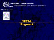 NEPAL: Rugmark