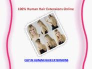Buy 100% Human Hair Extensions Online
