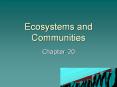 Ecosystems and Communities PowerPoint PPT Presentation