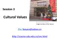 Session 3  Cultural Values PowerPoint PPT Presentation