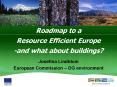 Roadmap to a Resource Efficient Europe -and what about buildings? PowerPoint PPT Presentation
