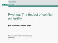 Rwanda: The impact of conflict on fertility PowerPoint PPT Presentation