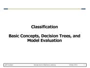 Classification Basic Concepts, Decision Trees, and Model Evaluation