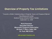 Overview of Property Tax Limitations