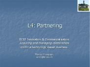 L4: Partnering