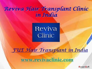 FUE Hair Transplant in India
