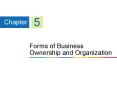 Forms of Business Ownership and Organization PowerPoint PPT Presentation