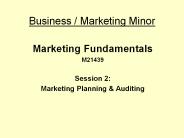 Business / Marketing Minor
