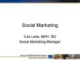 Social Marketing PowerPoint PPT Presentation