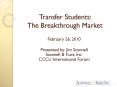 Transfer Students: The Breakthrough Market PowerPoint PPT Presentation