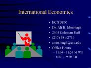 International Economics