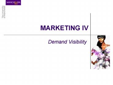 MARKETING IV