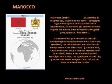 MAROCCO