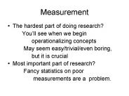 Measurement
