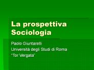 La prospettiva Sociologia