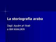 La storiografia araba