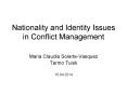 Nationality and Identity Issues in Conflict Management PowerPoint PPT Presentation