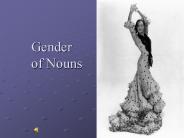 Gender of Nouns