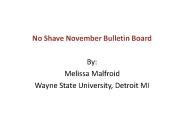 No Shave November Bulletin Board