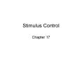 Stimulus Control PowerPoint PPT Presentation