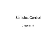 Stimulus Control