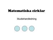 Matematiska cirklar