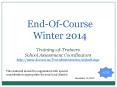 End-Of-Course Winter 2014 PowerPoint PPT Presentation