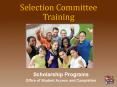 Selection Committee Training PowerPoint PPT Presentation