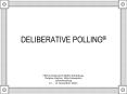 DELIBERATIVE POLLING PowerPoint PPT Presentation