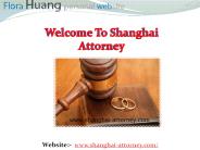 WFOE (Wholly Foreign Owned Enterprise) Shanghai