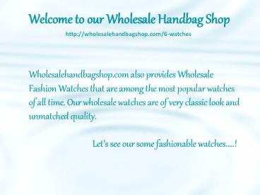 Wholesale Fashion Watches