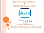 Best Service Apartments & Budget Serviced Apartment