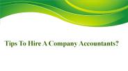 How To Hire A Company Accountant