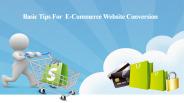 E-Commerce Website Conversion Techniques