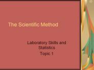 The Scientific Method
