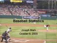 Baseball Statistics PowerPoint PPT Presentation
