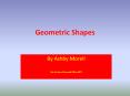 Geometric Shapes PowerPoint PPT Presentation