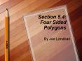 Section 5.4: Four Sided Polygons PowerPoint PPT Presentation