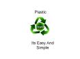 Plastic Recycling – Its Easy And Simple PowerPoint PPT Presentation