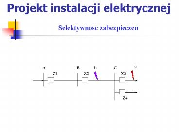 Projekt instalacji elektrycznej