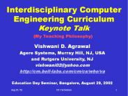 Interdisciplinary Computer Engineering Curriculum Keynote Talk