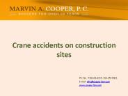Crane accidents on construction sites