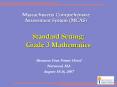 Standard Setting: Grade 3 Mathematics PowerPoint PPT Presentation
