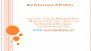 M. Pharma College In Delhi & Gurgaon