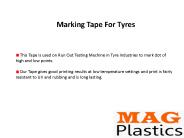Marking tape for tyres