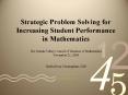 Strategic Problem Solving for Increasing Student Performance in Mathematics PowerPoint PPT Presentation