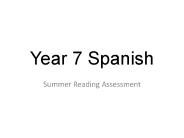 Year 7 Spanish