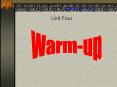 Warm-up PowerPoint PPT Presentation